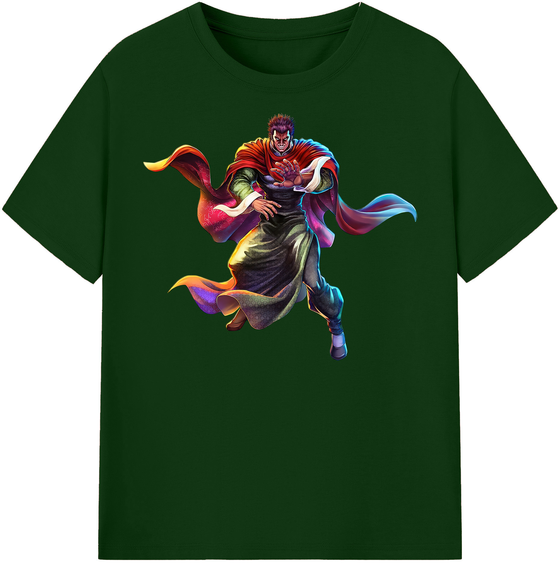 （画像用） 北斗の拳 Fist of the North Star 綿100％半袖Tシャツ（フロントプリント）